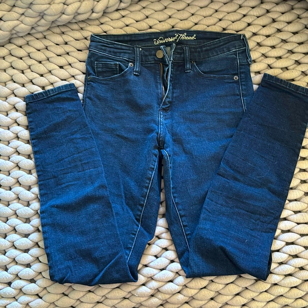 Skinny high rise jeans